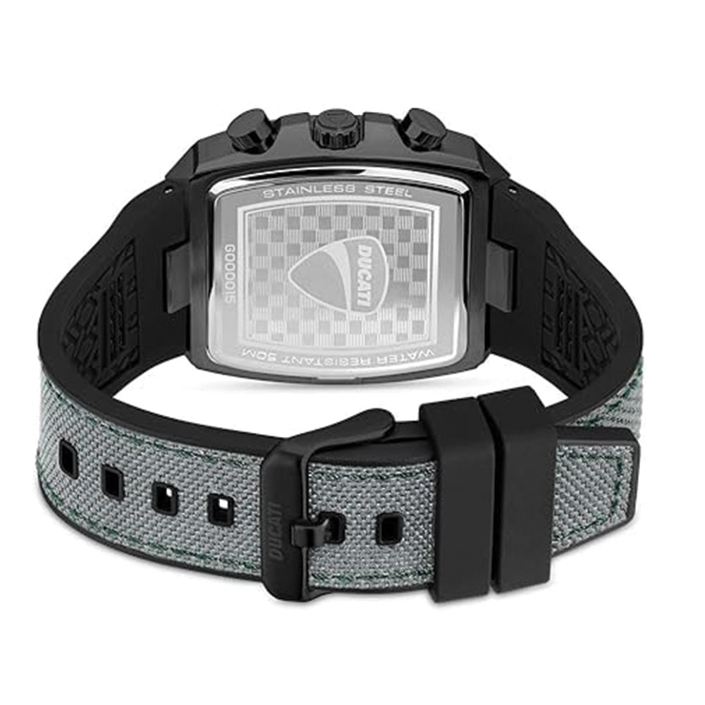 Ducati Automatic Black Dial Leather Strap Watch For Men DTWGO0001502 - Image 3
