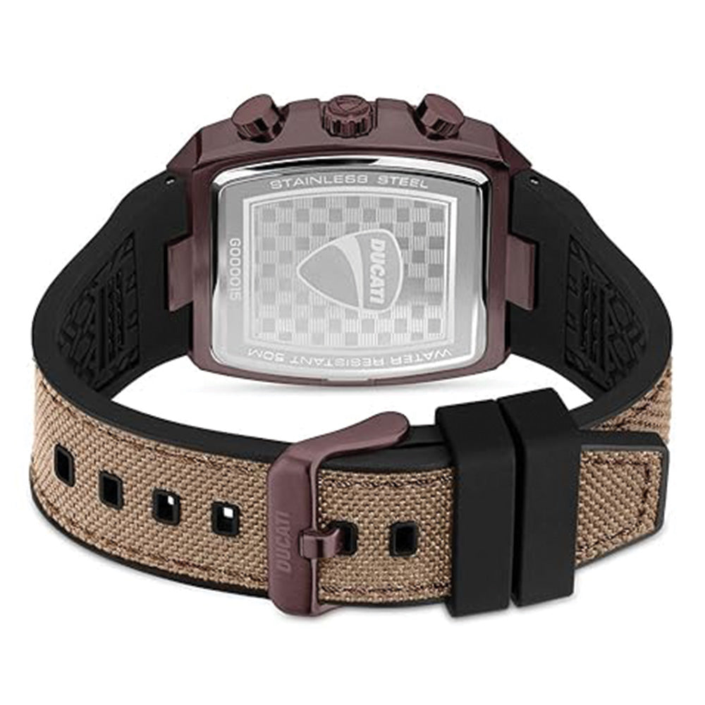 Ducati Automatic Brown Dial Leather Strap Watch For Men DTWGO0001501 - Image 3