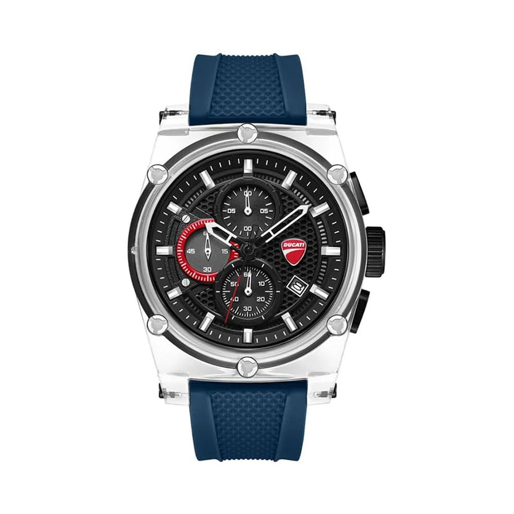 Ducati Corse Chronograph Black Dial Interchangeable Strap Watch For Men DTWGO00016X0 - Image 3