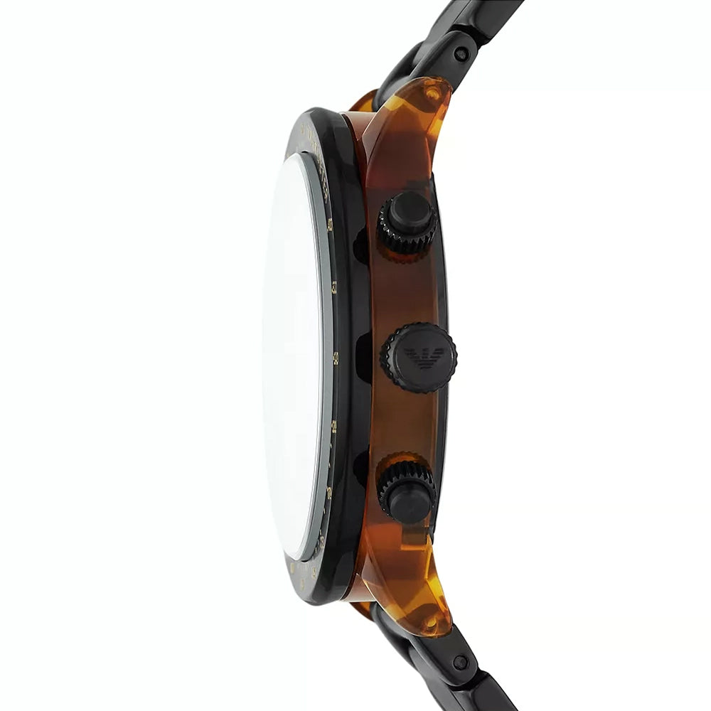 Emporio Armani Chronograph Black Stainless Steel Watch AR11548 - Image 2