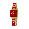 Escada Ava Red Dial Enamel Bracelet Quartz Watch For Women EAWLG0000108