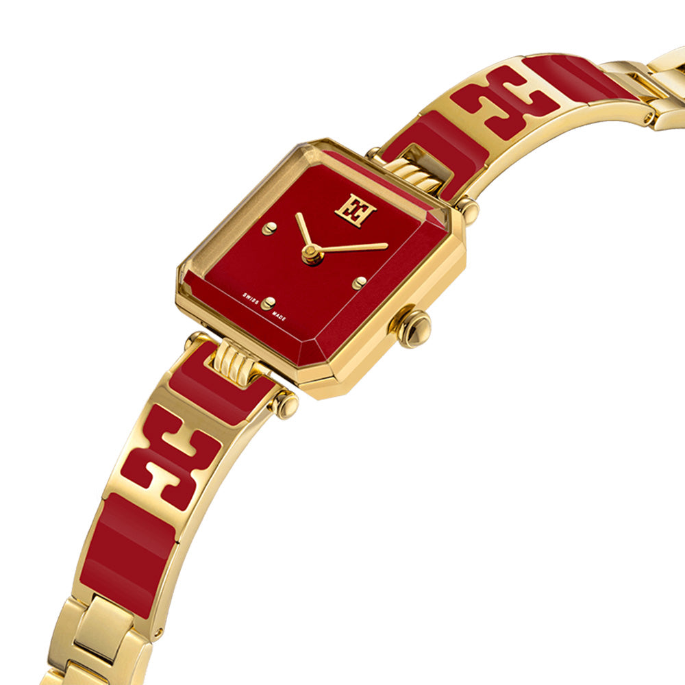 Escada Ava Red Dial Enamel Bracelet Quartz Watch For Women EAWLG0000108 - Image 2