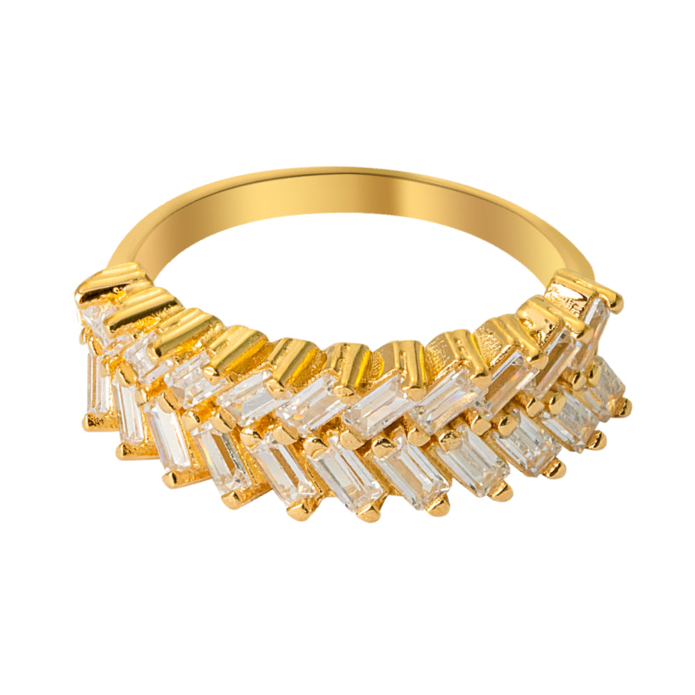 Fabian Ladies Gold Plated Ring, FLJ-CG20R3898S-R.G5 - Image 8
