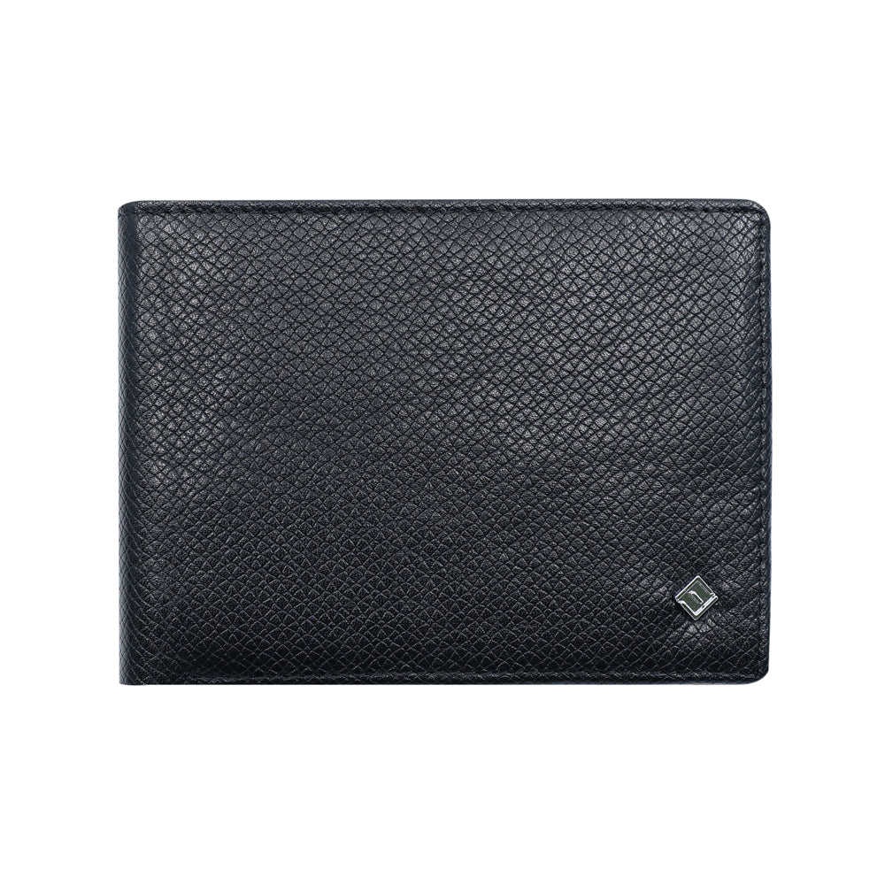 Fabian Leather Black Wallet For Men - FMW-SLG4-B