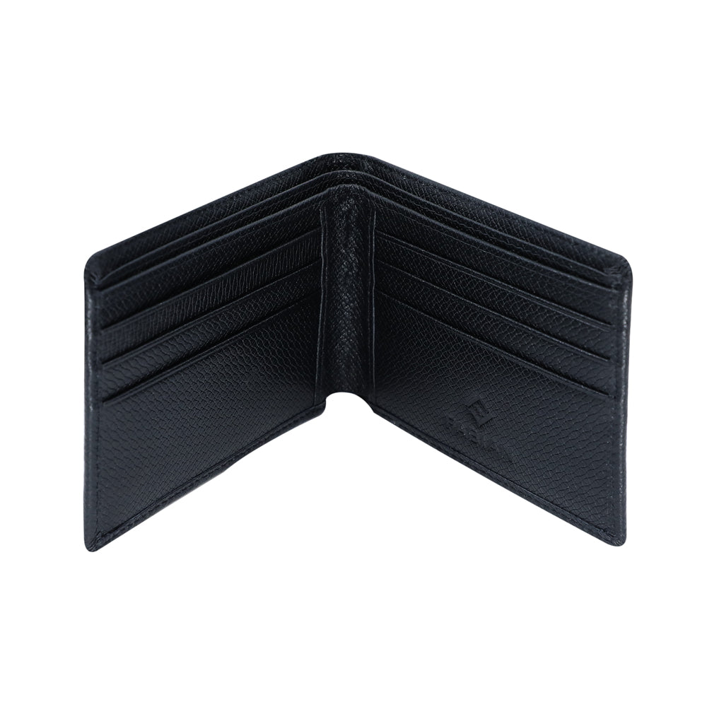 Fabian Leather Black Wallet For Men - FMW-SLG4-B - Image 2