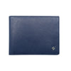 Fabian Leather Blue Wallet For Men - FMW-SLG5-BL