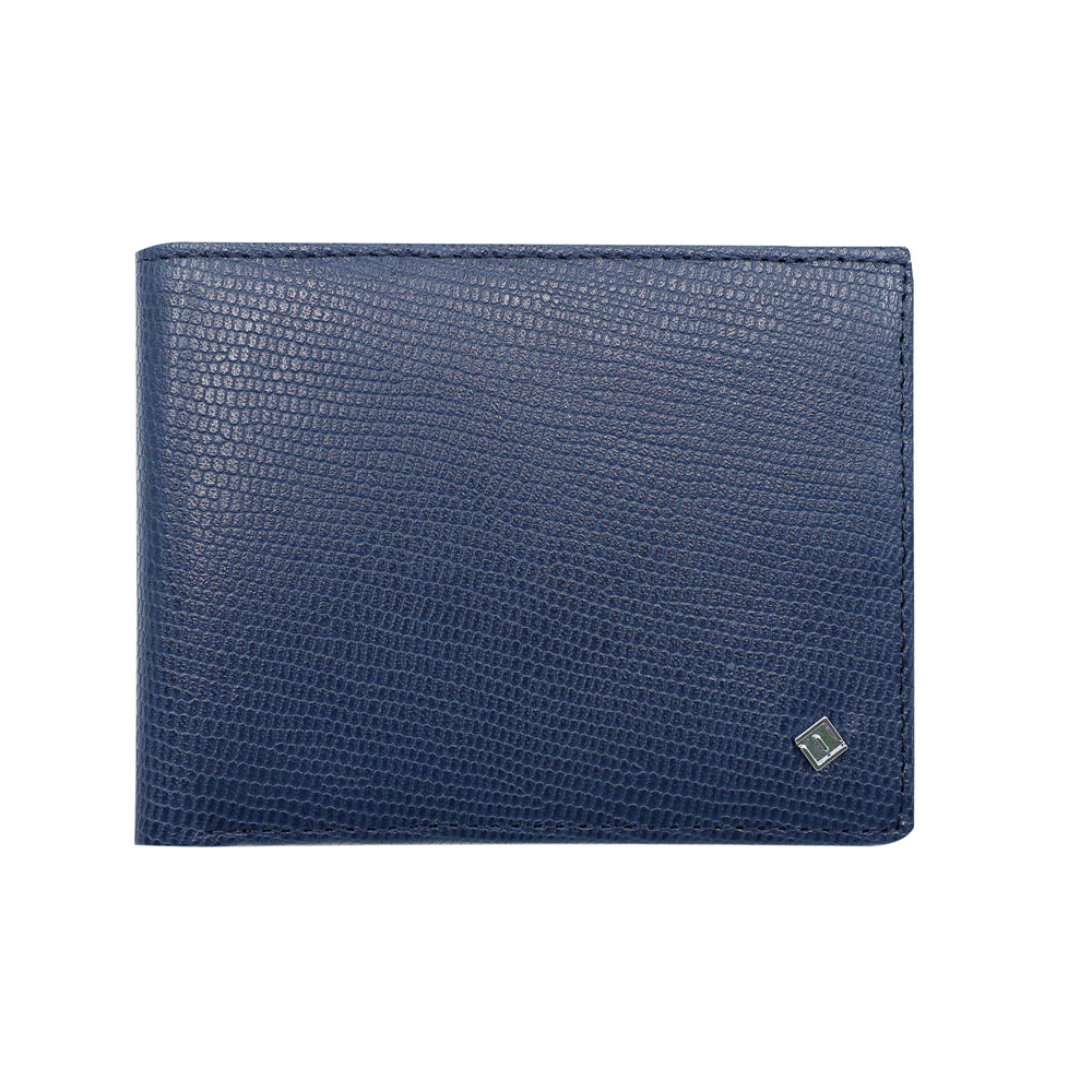 Fabian Leather Blue Wallet For Men - FMW-SLG5-BL