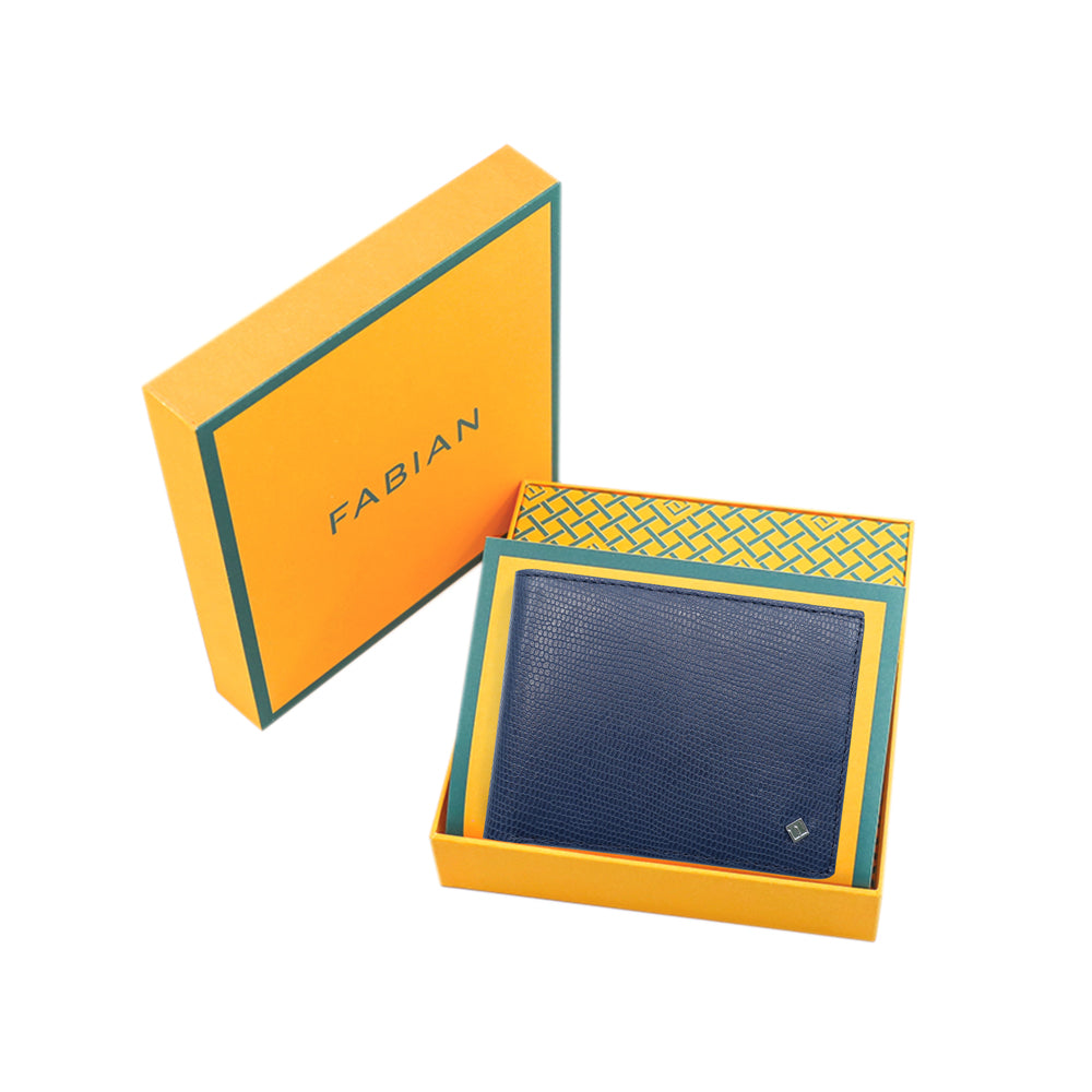 Fabian Leather Blue Wallet For Men - FMW-SLG5-BL - Image 3