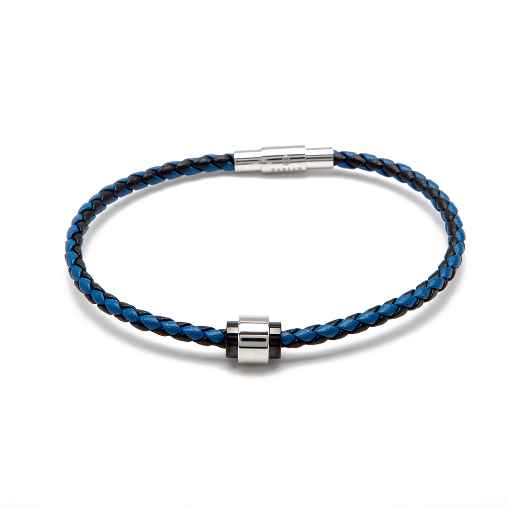 Fabian Men's Blue Black Bracelet FMB-JMYLB103-BBL - Image 3