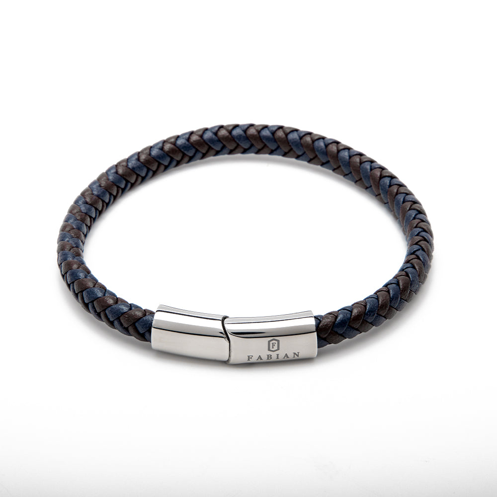 Fabian Men's Blue Brown Bracelet FMB-JMYLB104-BBL - Image 3