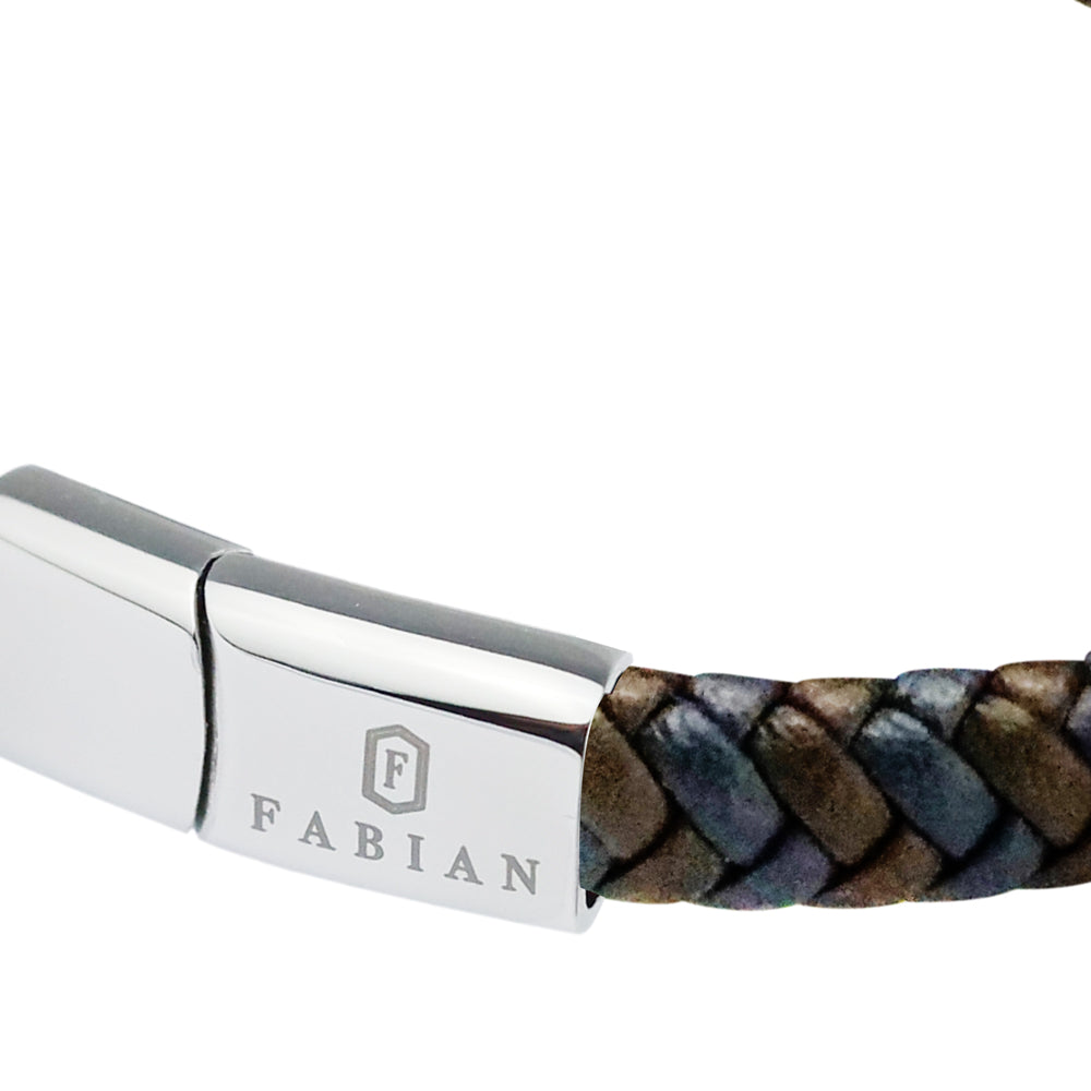 Fabian Men's Delightful Brown Black Bracelet FMB-JMYLB107-BBL - Image 4