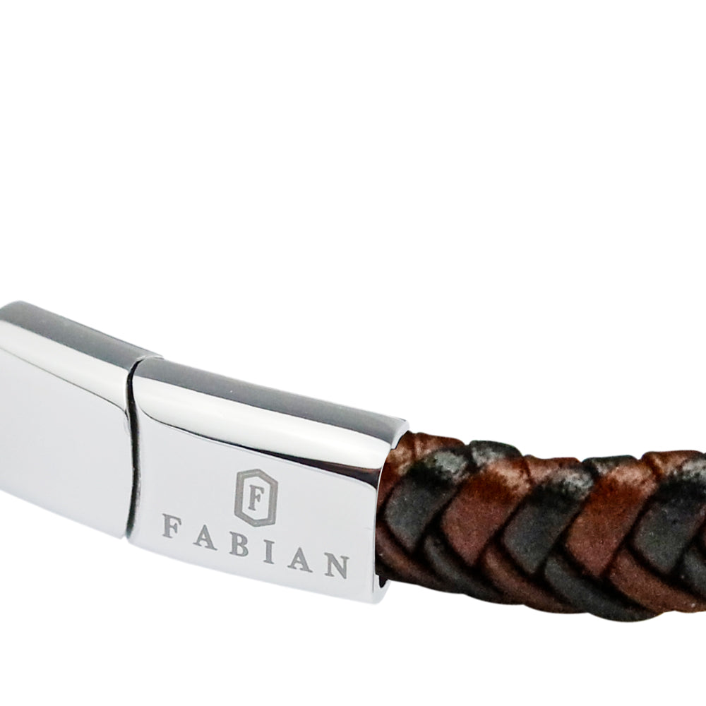 Fabian Men's Dark Red Bracelet FMB-JMYLB112-BRD - Image 4