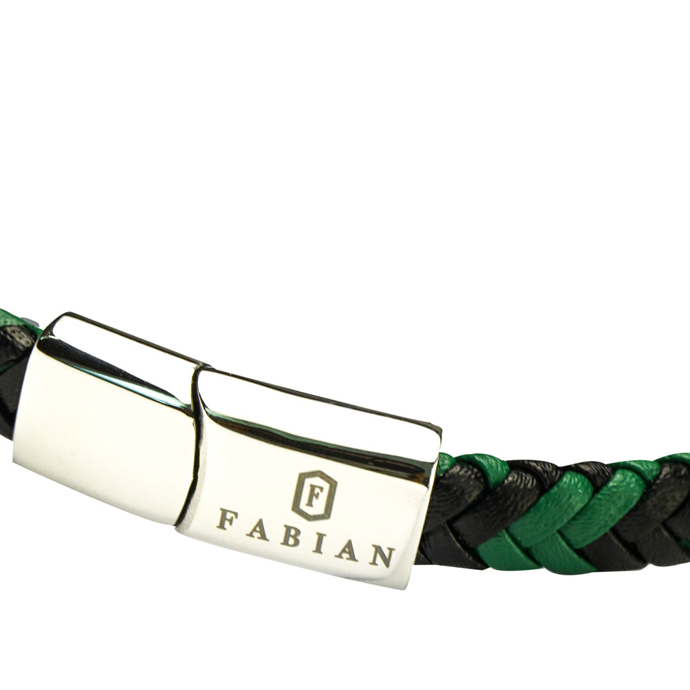 Fabian Men's Spring Green Black Bracelet FMB-JMYLB114-BGR - Image 4