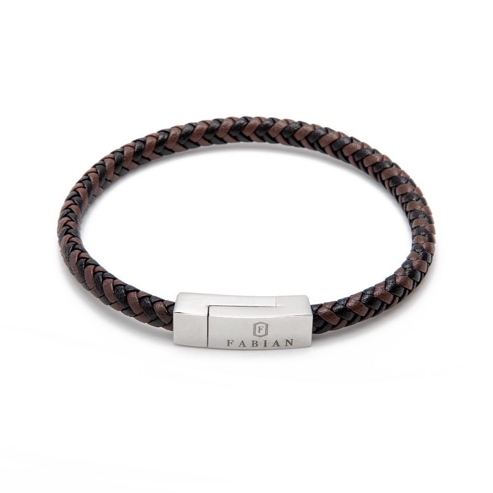Fabian Men's Brown Black Bracelet FMB-JMYLB105-BBL - Image 3