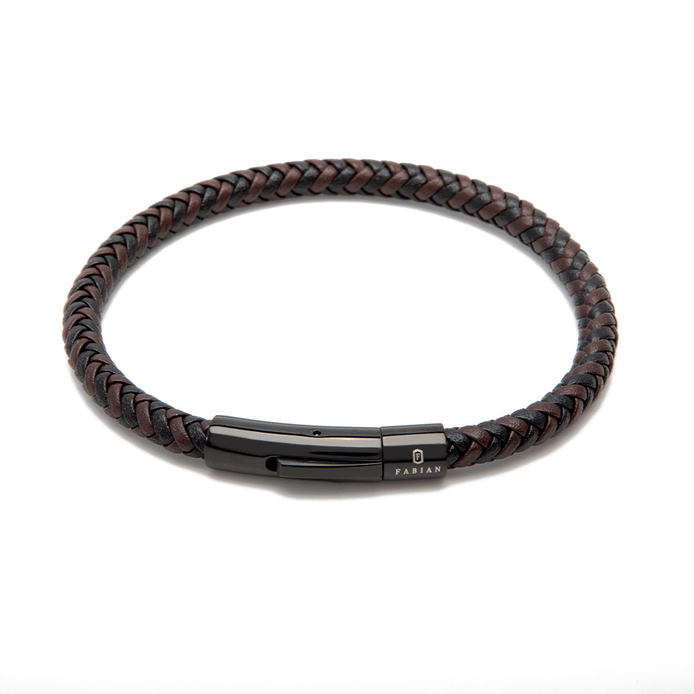 Fabian Men's Delicate Brown Black Bracelet FMB-JMYLB106-BBL - Image 3