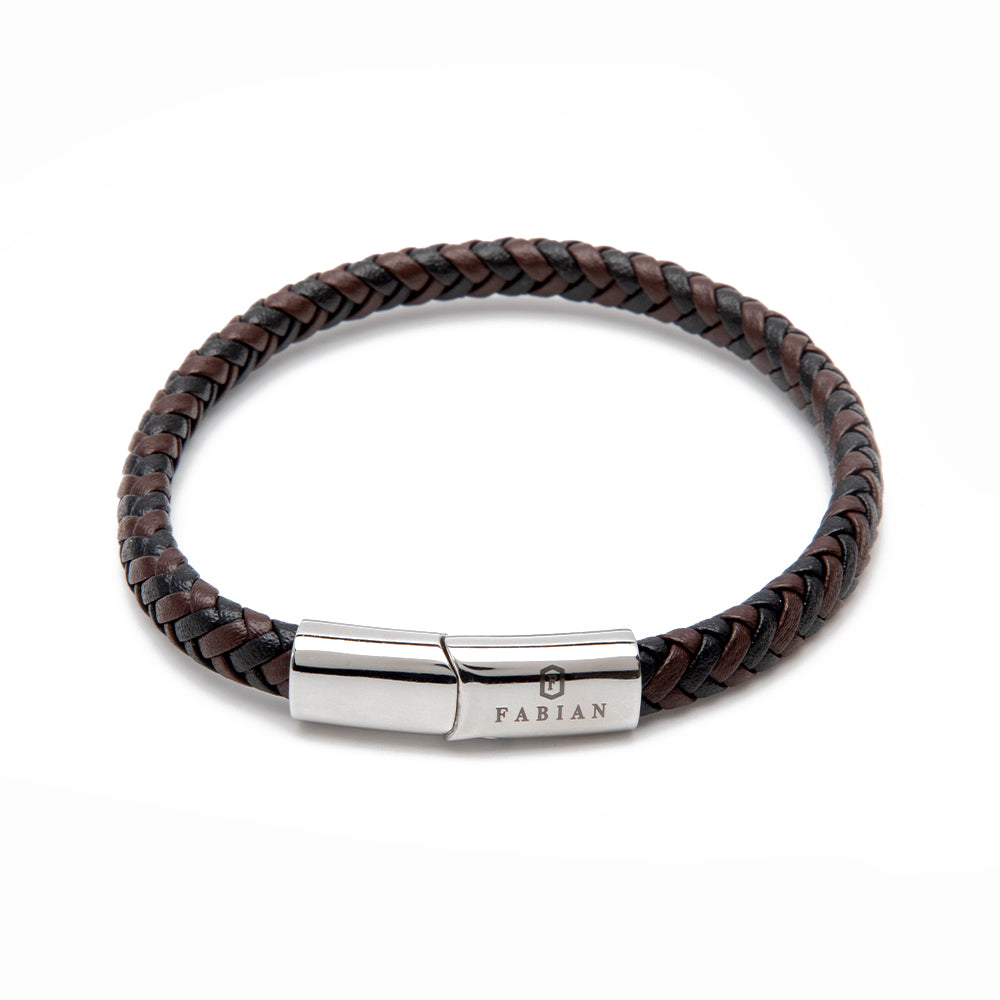 Fabian Men's Delightful Brown Black Bracelet FMB-JMYLB107-BBL - Image 3
