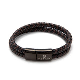 Fabian Men's Neat Brown Black Bracelet FMB-JMYLB108-BBL - Image 3