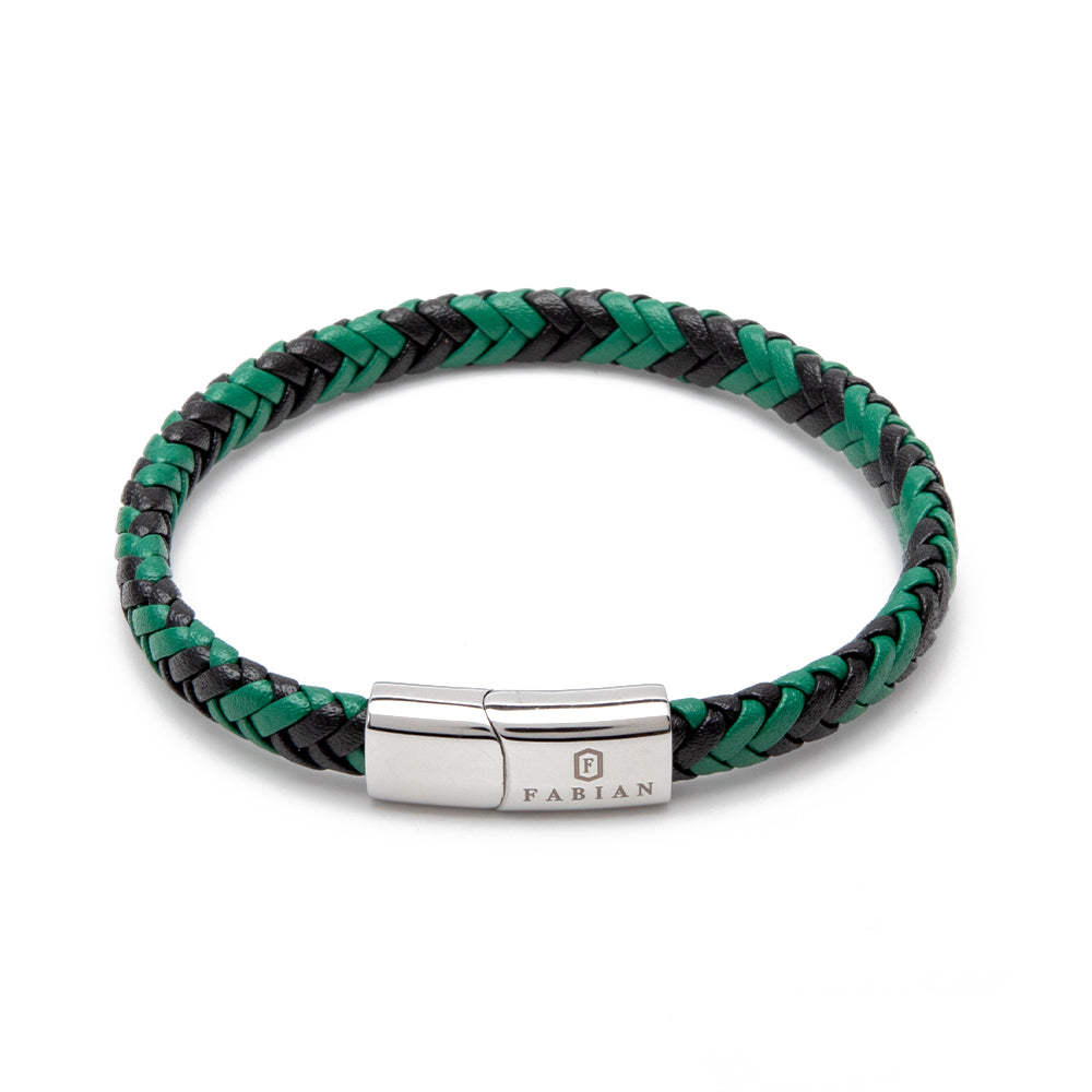 Fabian Men's Spring Green Black Bracelet FMB-JMYLB114-BGR - Image 3