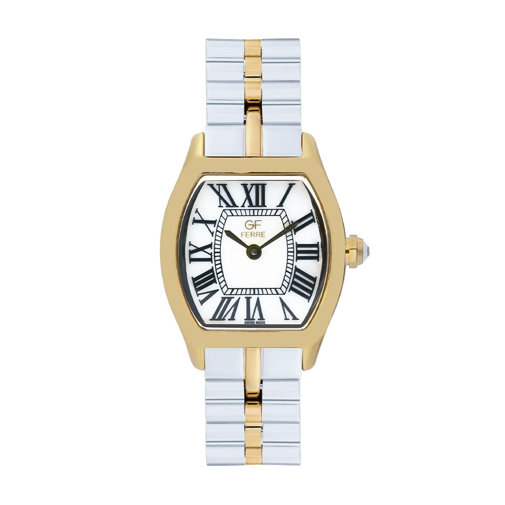 GF Ferre Women's Mother of Pearl Dial Two-Tone Watch GFTG2175LD