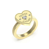 Guess Amore Gold Ring For Women JUBR05059JWYG56