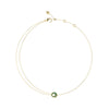 Guess Blooming Summer Gold Green Crystal Necklace For Women JUBN05226JWYGGNT/U