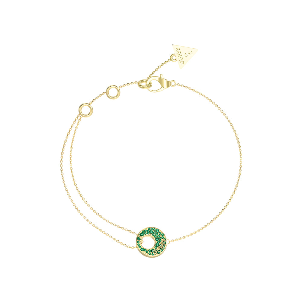 Guess Gold Tone Bamboo Style Bracelet JUBB05227JWYGGNS