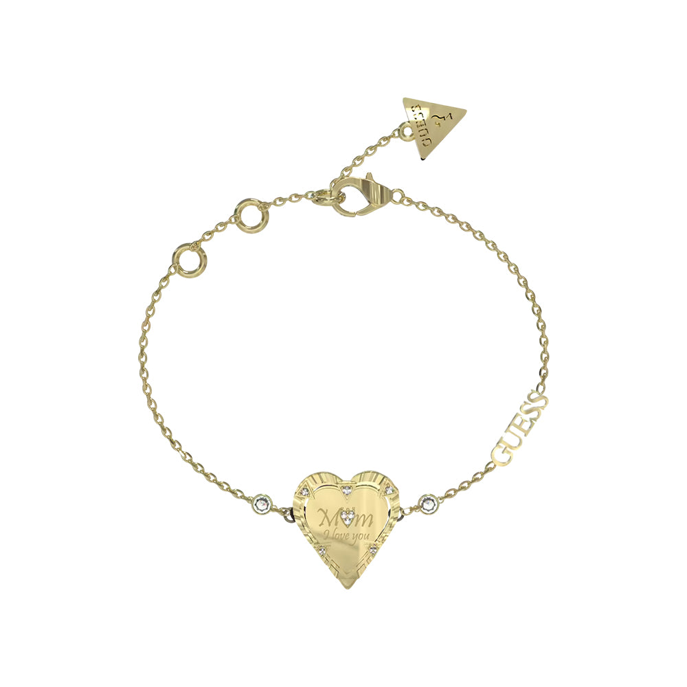 Guess Gold Tone Stainless Steel Bracelet JUBB04047JWYGS