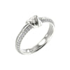 Guess Knot You Silver Toned Steel Zirconia Ring 54 - JUBR04057JWRH54