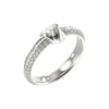 Guess Knot You Silver Toned Steel Zirconia Ring 56 - JUBR04057JWRH56