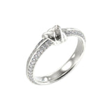 Guess Knot You Silver-Toned Zirconia Ring - JUBR04057JWRH52