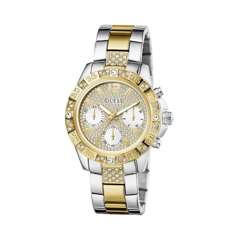 Guess Ladies 2 Tone Multi Function Watch GW0771L3 - Image 2