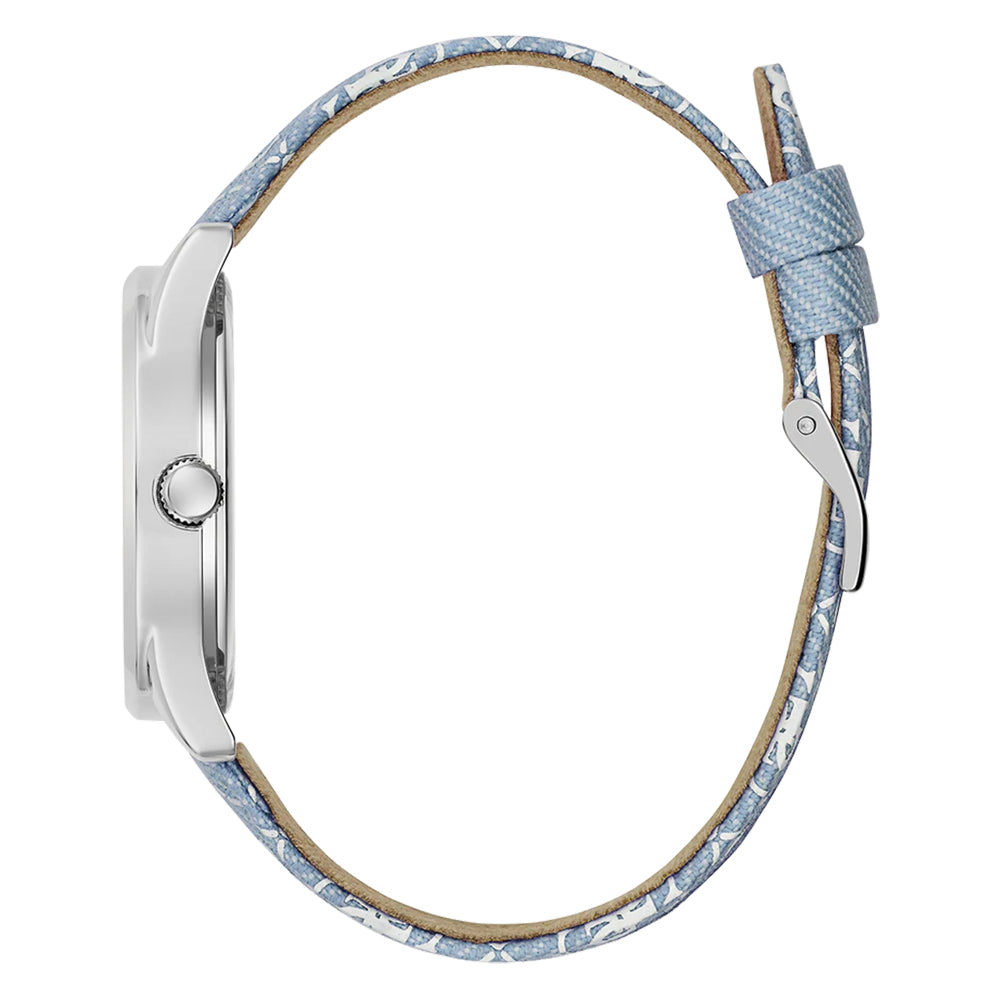 Guess Ladies Blue Silver Tone Analog Watch GW0654L1 - Image 4