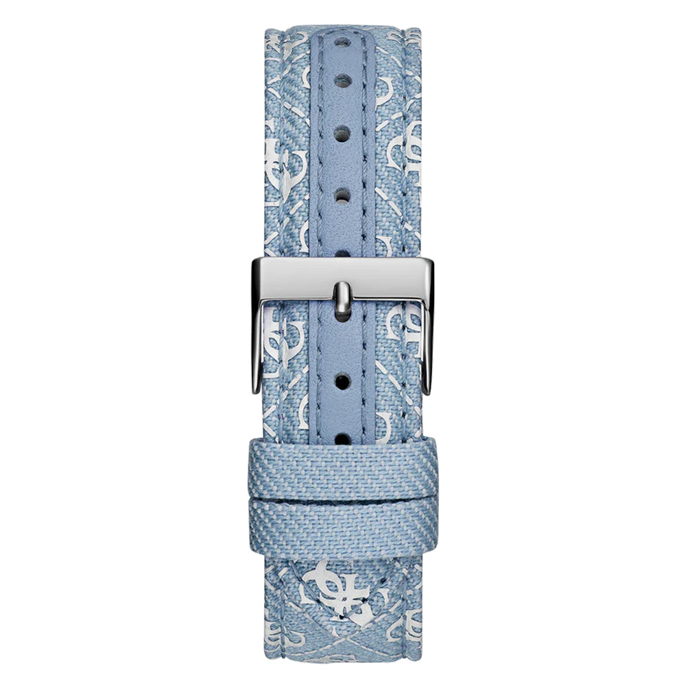 Guess Ladies Blue Silver Tone Analog Watch GW0654L1 - Image 5