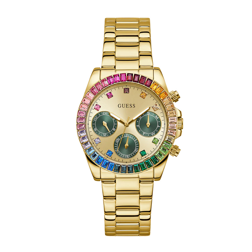 Guess Ladies Gold Tone Multi-function Watch GW0690L4