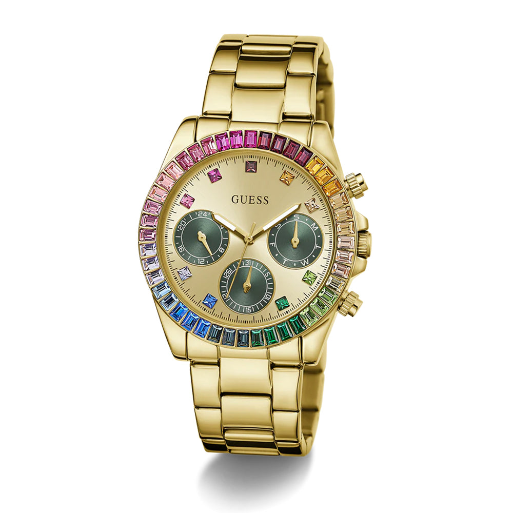 Guess Ladies Gold Tone Multi-function Watch GW0690L4 - Image 3