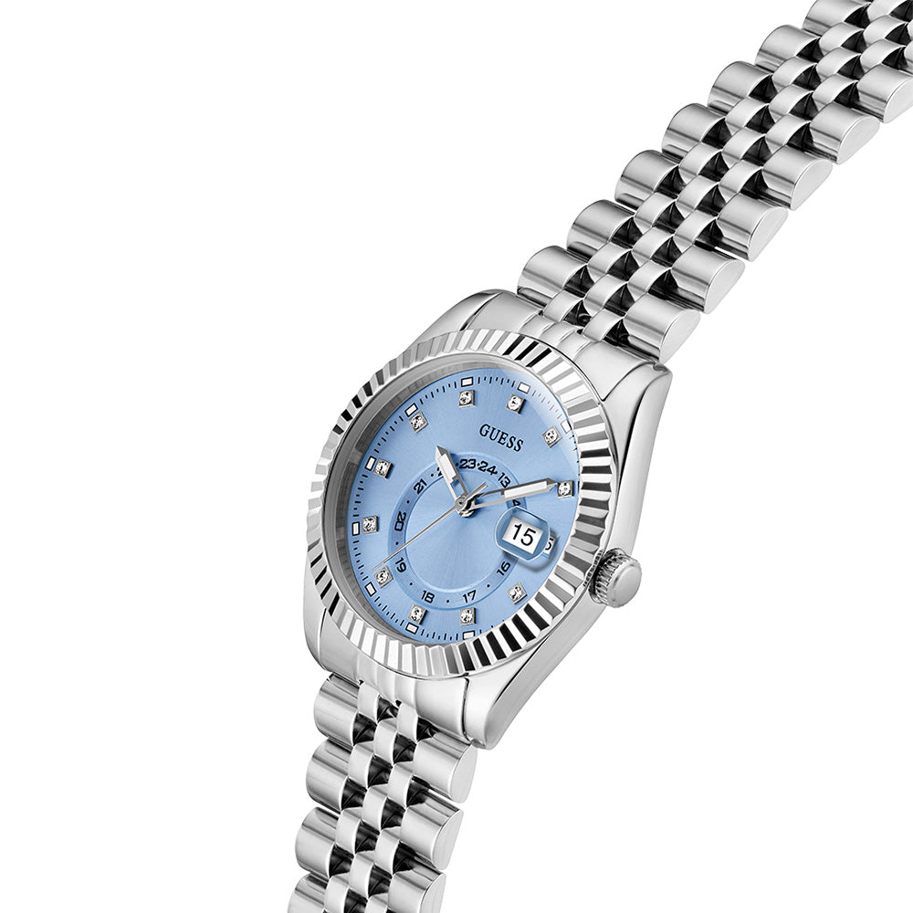 Guess Ladies Jada Silver Tone Multi Function Date Watch GW0936L1 - Image 3
