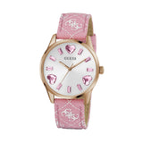 Guess Ladies Pink Rose Gold Tone Analog Watch GW0654L2 - Image 3
