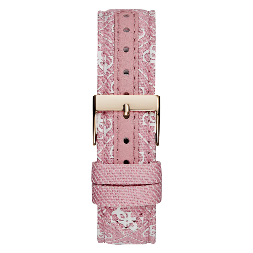 Guess Ladies Pink Rose Gold Tone Analog Watch GW0654L2 - Image 5