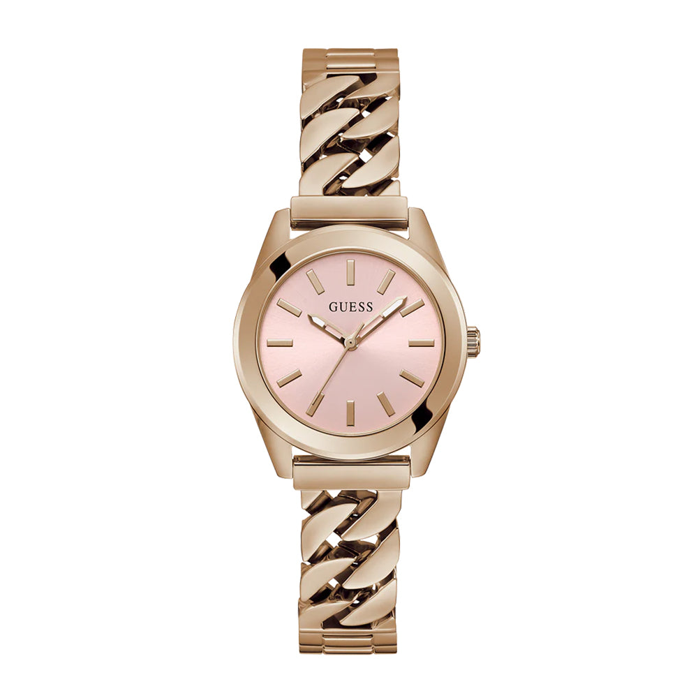 Guess Ladies Rose Gold Tone Analog Watch GW0653L2