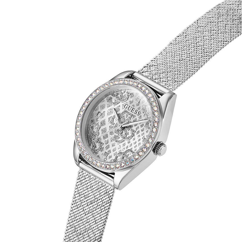 Guess Ladies Silver Tone Analog Watch GW0748L1 - Image 3