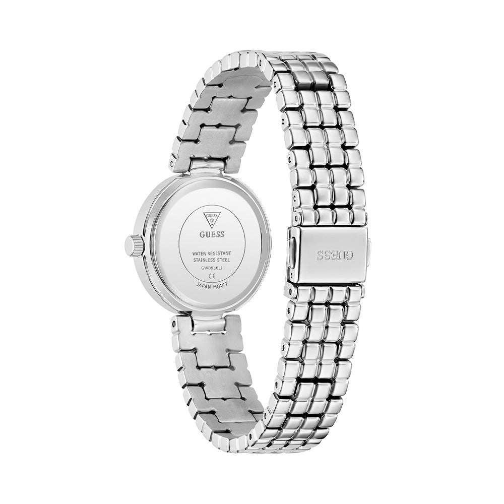 Guess Ladies Silver Tone Analog Watch GW0930L1 - Image 4