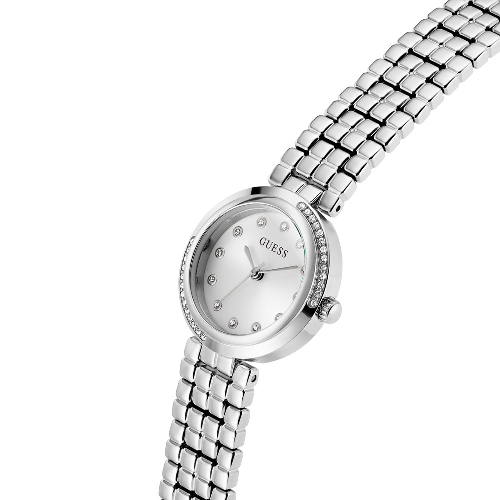 Guess Ladies Silver Tone Analog Watch GW0930L5 - Image 3