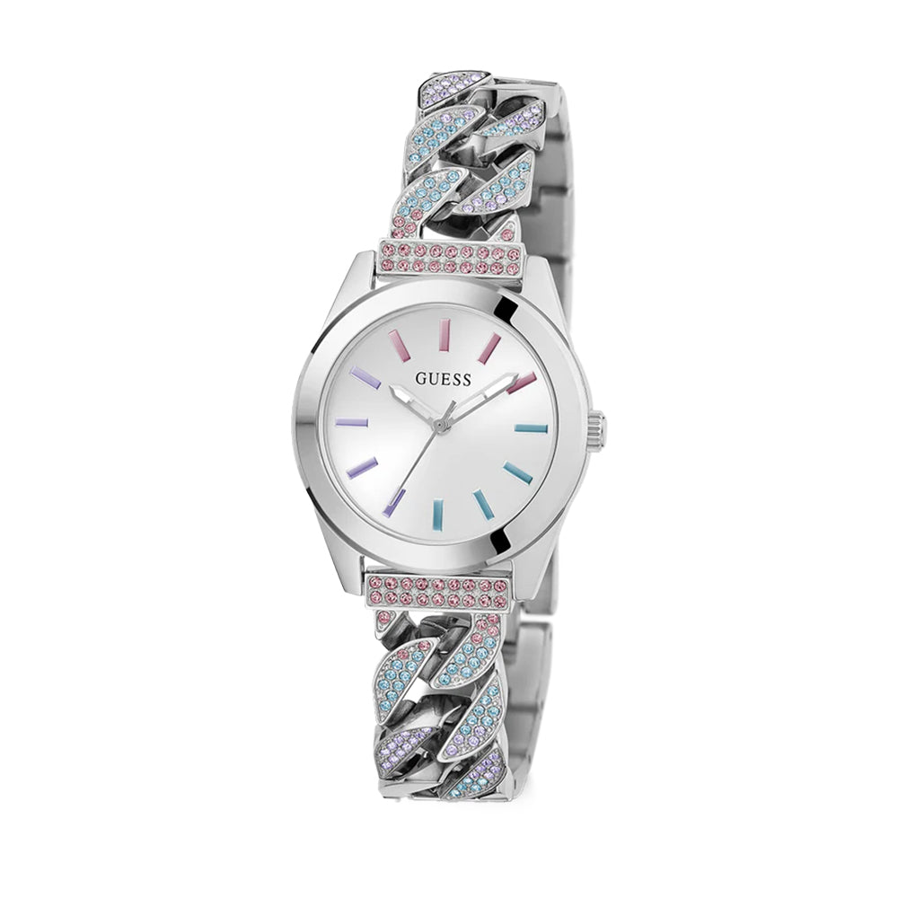 Guess Ladies Silver Tone Analog Watch GW0546L4 - Image 3