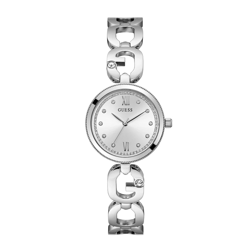 Guess Ladies Silver Tone Analog Watch GW0759L1