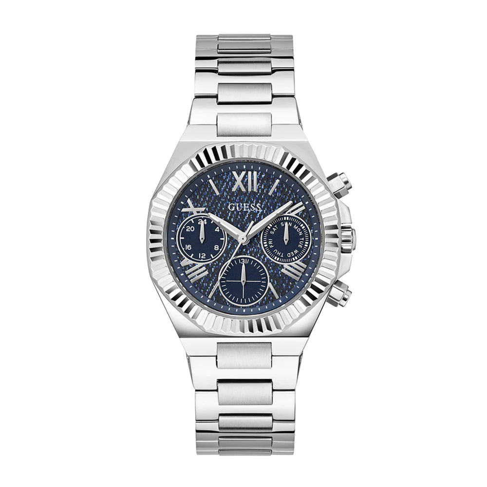 Guess Ladies Silver Tone Multi-function Watch GW0769L1