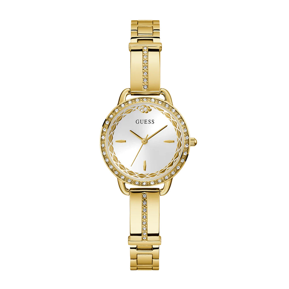 Guess Limited Edition Lunar Ladies Gold Tone Analog Watch GW0856L1