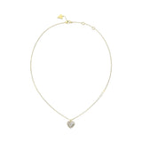 Guess Logo and Crystal Necklace JUBN03041JWYGWHT U