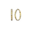 Guess Logo Round Hoop Gold Earrings For Women JUBE03114JWYGT/U