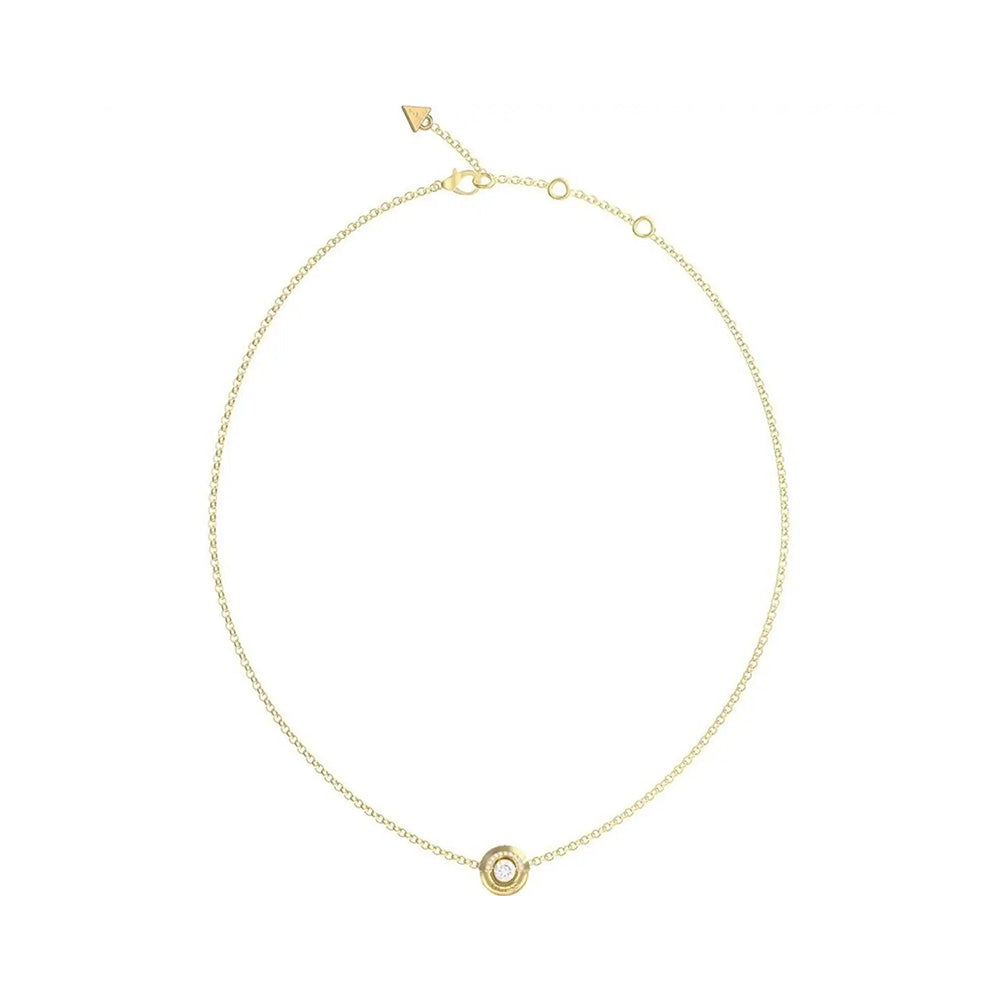 Guess Majorelle Gold Rhinestone Necklace For Women JUBN05377JWYGT/U