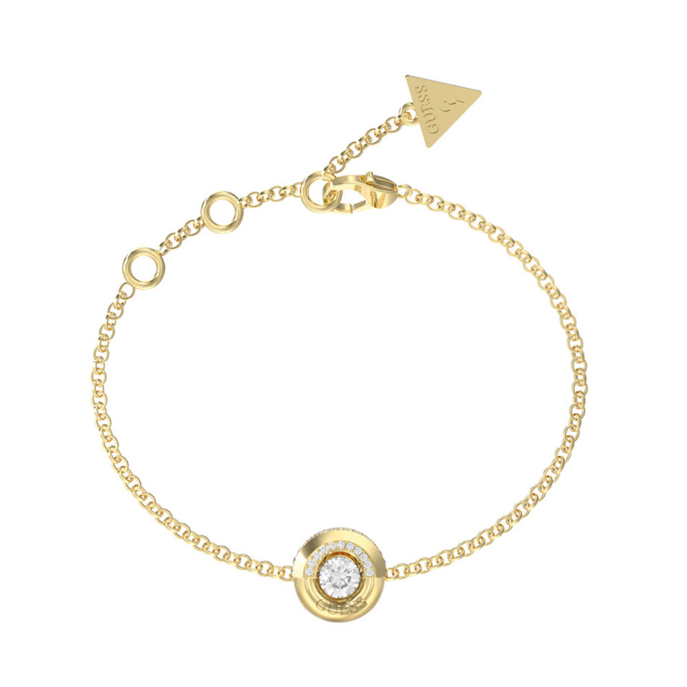 Guess Majorelle Gold Zirconia Bracelet For Women JUBB05378JWYGL
